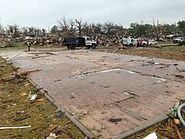 EF5 damage to a property in Wynnewood.