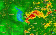 April 28, 2014 Lincoln County, Tennessee EF3 radar image