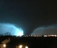 The tornado in North Knoxville.