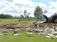 Damage to a colf course