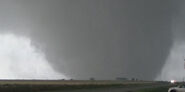 The tornado crossing the Minnesota-Wisconsin border.