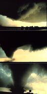 The formation of the Kellerville, TX EF4 on October 13.