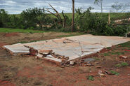 Damage to a house in Southern Lake County.