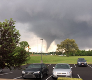 The Catoosa, OK EF3 on October 3 touching down.