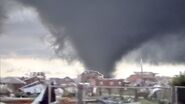 The EF3 tornado at peak intensity.