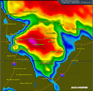 The messy supercell on radar