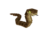 A snake's movement animation.