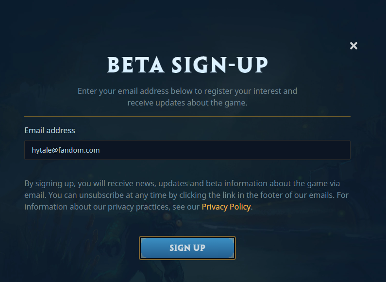 How to sign up for Hytale Beta | Hytale Wiki | Fandom