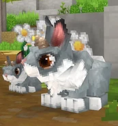 A jackalope mother and child.