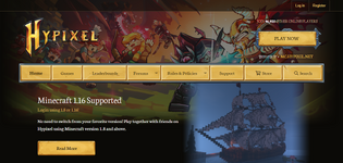 Hypixel.net homepage