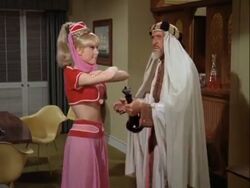 I Dream of Jeannie - Jeannie Bottle with smoke and eyes