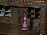 Jeannie's Bottle, the purple one with gold on the inside of the top