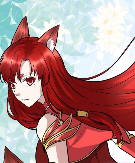 Anime girl with a fox ears Stock Photo - Alamy