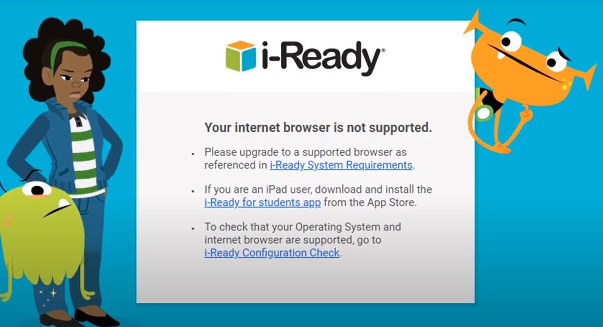 IReady Error From An Outdated Browser IReady Wiki Fandom