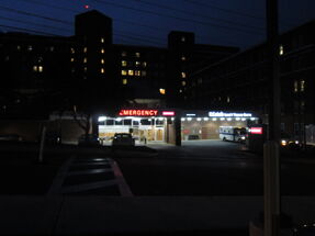 The emergency room of the hospital I was born in...