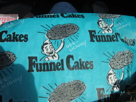 This is the paper the funnel cake is in! I like it though, it's kinda...50s! :D