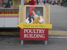 I think that sign is cute! To go visit all the animals! :D