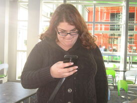 Amie texting a certain "someone" :D XD ;D