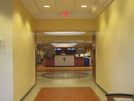 The one hallway of the 6th floor in the hospital, St. Lukes Bethlehem (the main campus or as they call it, "Ohh the big hospital.")