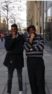 Christopher Kenyatta Sese-Khalid Jr.(@iandroidchris) 🌎🌏🌍🌏🌎 , and Christopher Kenyatta Sese-Khalid Sr. 🌎🌏🌍🌏🌎 Date: November 29, 2015 Location: Manhattan, New York City, New York, US