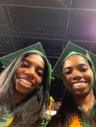Larissa Tatyana Sese-Khalid, and Aaliyah Janai Sese-Khalid Graduating! 🎓🎊🎉🥳 Novacommunitycollege #georgemasonuniversity #princewilliamcounty #fairfax #fairfaxcounty 🏁🏁🏁🏁🏁 Date: May 12, 2025 Location: Eagle Bank Arena, Fairfax, Virginia, US