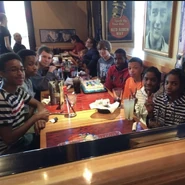 Christopher Kenyatta Sese-Khalid Jr., Aaliyah Janai Sese-Khalid, Larissa Tatyana Sese-Khalid, Myles Sherman, Jacob Luellen, Caleb Okai, Kyle J. Dise, Sebastian Yancey @redrobins🍔🍟 Location: Red Robins Date: May 3, 2014 📸: Rosalie Ann Sese-Khalid
