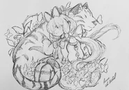 🐯 Sketch By Larissa Tatyana Sese-Khalid Date: March 21, 2019 Location: At Home, Prince William County, Virginia, US