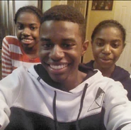 Aaliyah Janai Sese-Khalid, Christopher Kenyatta Sese-Khalid Jr., and Larissa Tatyana Sese-Khalid 🌎🌏🌍🌏🌎 Location: At Home, Prince William County Virginia, US Date: April 10, 2015