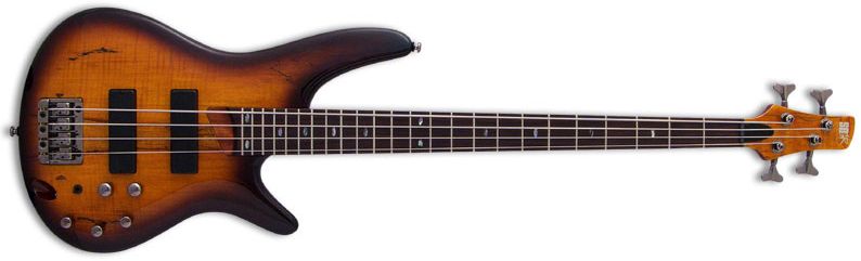 Ibanez SR500E BAB Standard - black aurora burst Solid body