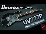 Ibanez Universe UV777P 2007 Steve Vai Signature MIJ Dimarzio Blaze 7 String guitar close up video