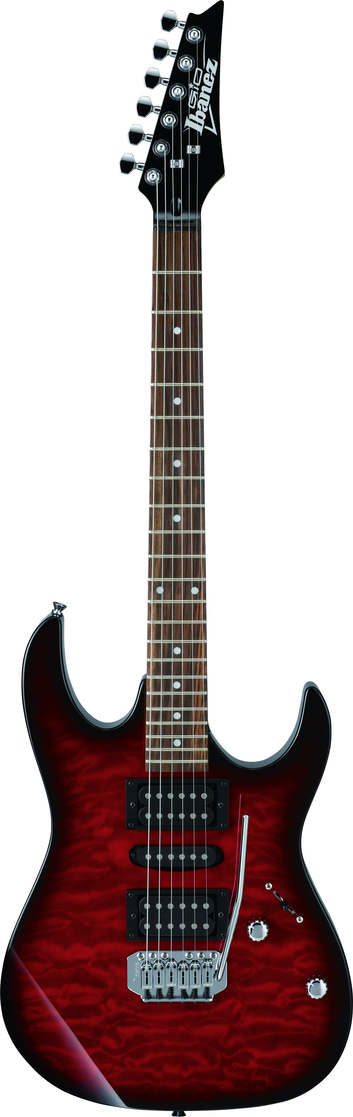 Gio Ibanez GRX70QA TRB (Transparent Red Burst) エレキギター