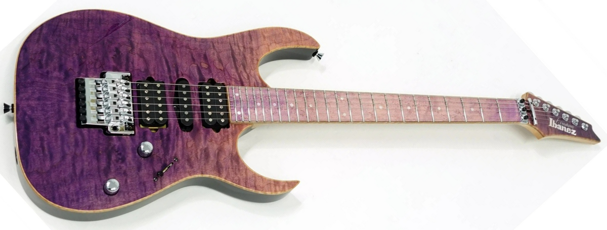 【ジャンク】Ibanez　RG350QM　パープル 2009 Ibanez RG350QM HSH Superstrat (Purple Burst) – Cool Old