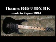 Ibanez RG670DX BK made in Japan 1994 - En Venta, For Sale.