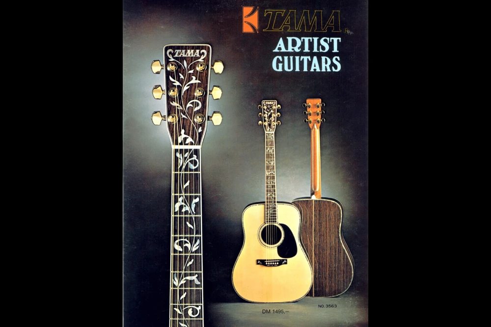 1977 TAMA Artist Guitars dealer sheet wide