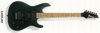ギター Ibanez 540s Vintage 1988 Ibanez 540S Black Pearl Solid Body Electric