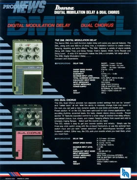 1986 DML-CML dealer sheet