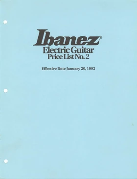 1992 Jan USA price list 2 front-cover