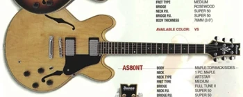 ⭐️Ibanez AS-80 1998年製⭐️ AS80 (1994–2002) | Ibanez Wiki | Fandom