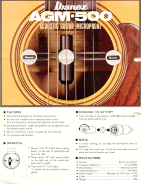 1980 Acoustic Guitar Microphone