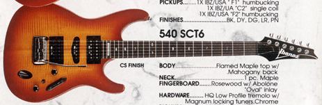 IBANEZ 540 R HSS 1990 Fujigen