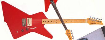 Ibanez DT425 Destroyer Flame デストロイヤー Ibanez DT 50 Destroyer II 1981 Fire Red Guitar For Sale