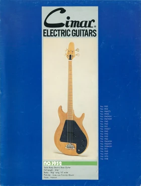 1976 Cimar electrics catalog front-cover