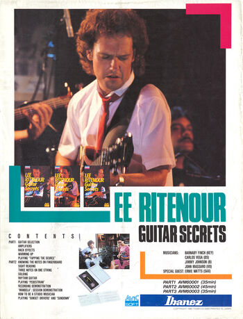 1985 Lee Ritenour Leaflet