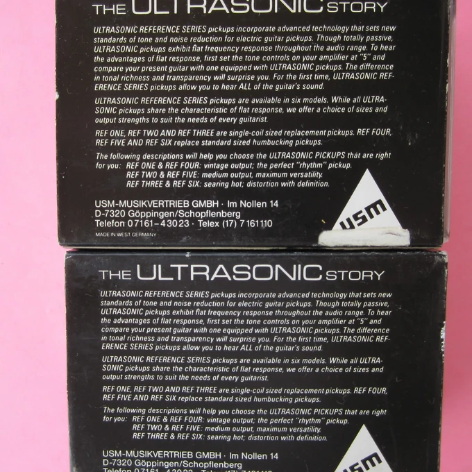 Ultrasonic pickups box-rear