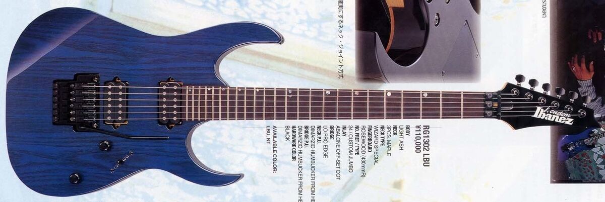 Ibanez J. Custom RG1308 Natural / 1996, FujiGen, Japan / +