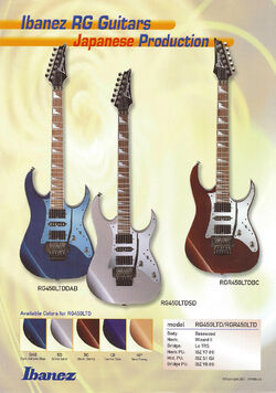 2001 Series catalog | Ibanez Wiki | Fandom