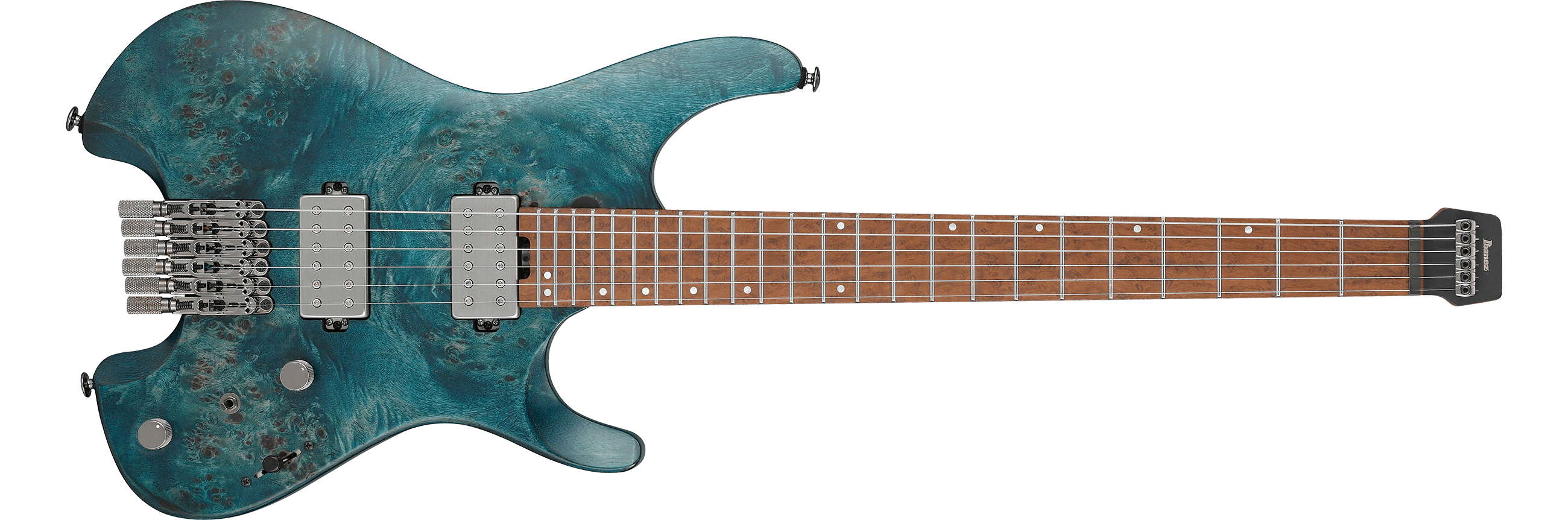 2022年製 Ibanez Q52PB カスタム アイバニーズ、ヘッドレス・ギターの2024年新作“Q52PB-COL