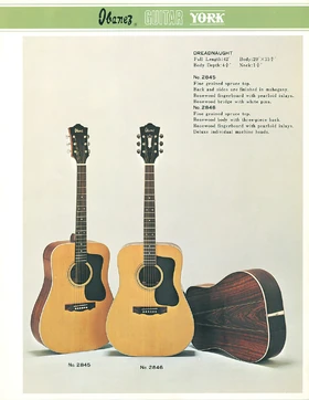1973 Ibanez-York dealer sheet front