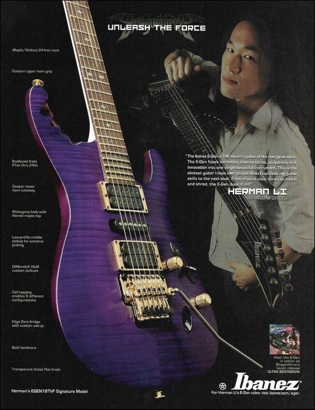 Herman Li series | Ibanez Wiki | Fandom