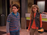 Sam's reaction when Carly tells Sam, "You really should be nicer to (Freddie)"